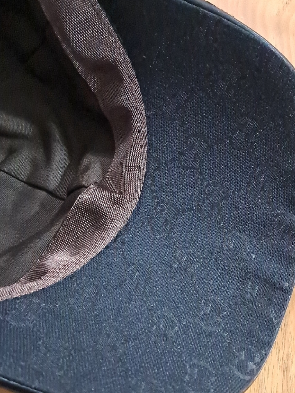 Unisex Gucci Black Monogram Baseball Cap - Picture 5 of 5